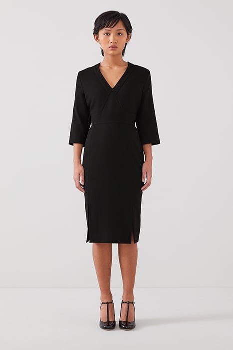 DR SKY - V NECK DRESS BLACK 1