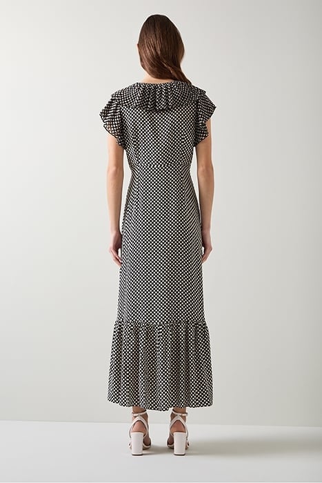 DR DAPHNE POLKA DOT DRESS BLACK/CREAM 2