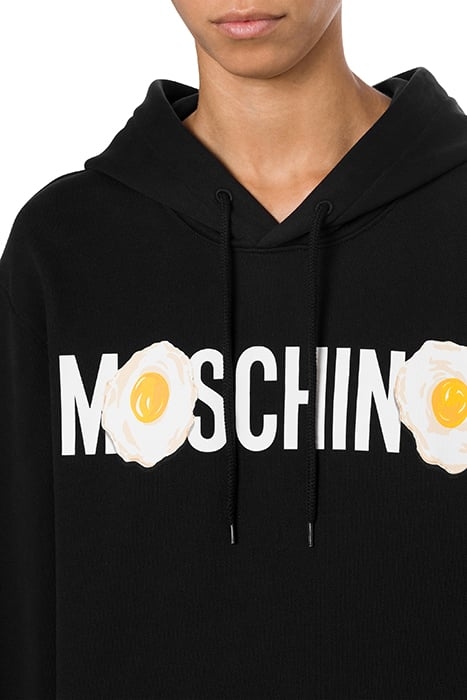 EGGS LOGO ORGANIC COTTON SWEATSHIRT BLACK 4