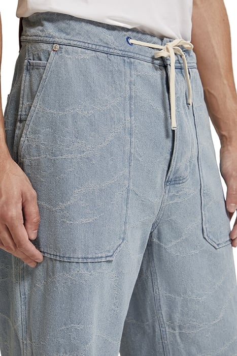THE VERVE WORKWEAR PANT INDIGO WAVE JACQUARD INDIGO WAVE JAC 6