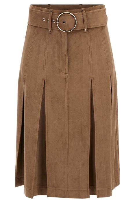 KASIA SKIRT TRUFFLE DUST LEATHER MULTI 4