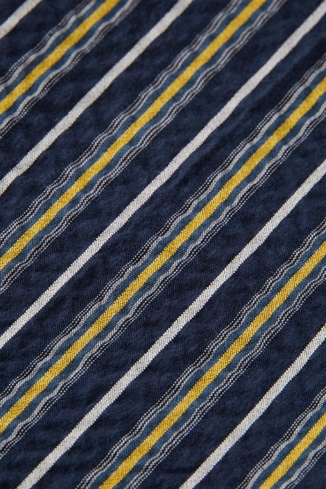 SEASONAL - LOOSE TAPERED STRIPED SEERSUCKER CHINO NAVY/ WHIT 7