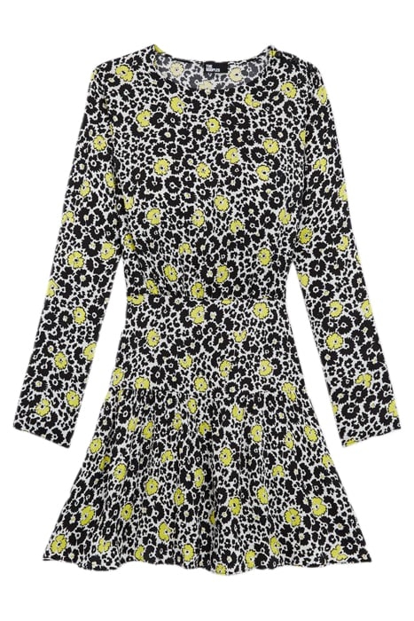 WILD BLOSSOM SHORT DRESS ECRU / YELLOW 5