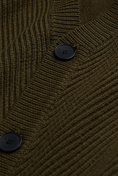 CARDIGAN WITH POINT DETAILS KAKI 7