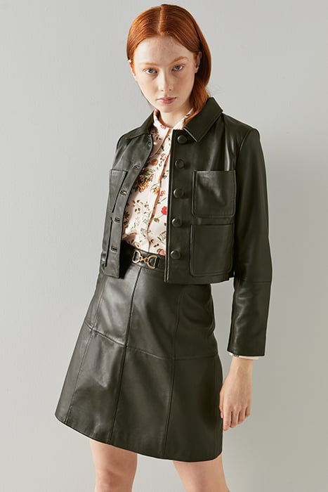 SK AUBREE LEATHER DARK GREEN 1