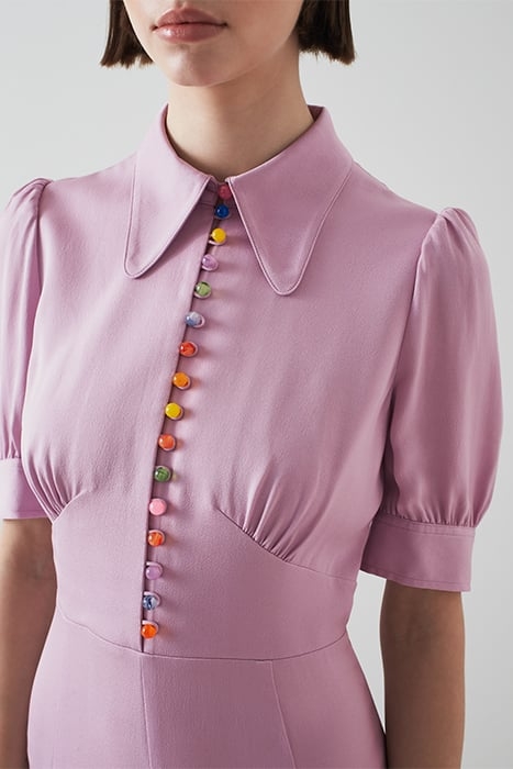 DR FARRIER - BUTTON CREPE LAVENDER 5