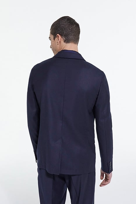 WOOL SUIT JACKET WITH FLAP POCKETS NAVY 2