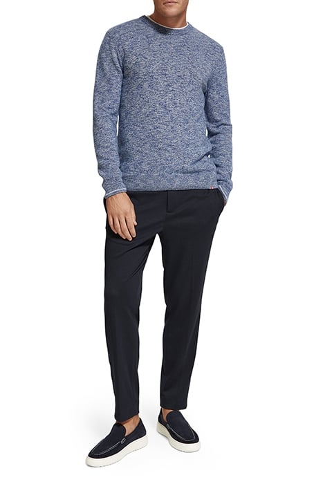 FINCH - REGULAR TAPERED-FIT YARN-DYED KNITTED JOGGER NAVY MI 3