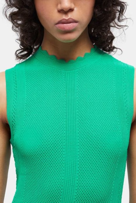 LONG SLEEVELESS DRESS GREEN 5