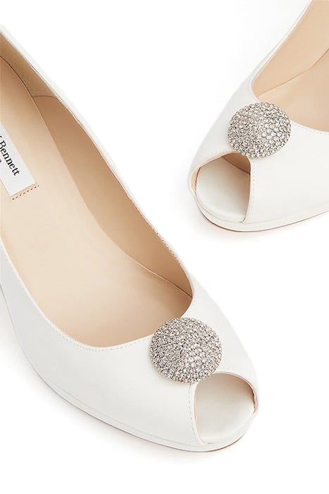 ONOVIA - PEEP TOE COURT WHITE 3