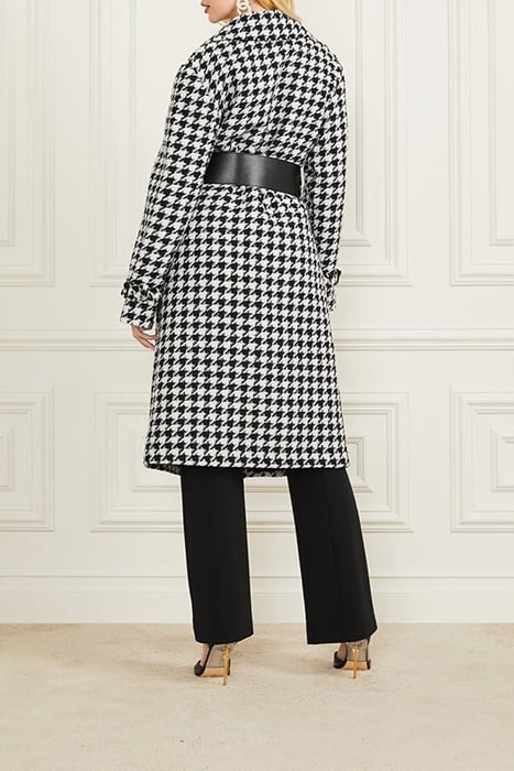 NATASHA COAT PIED DE POULE BLACK/ 3