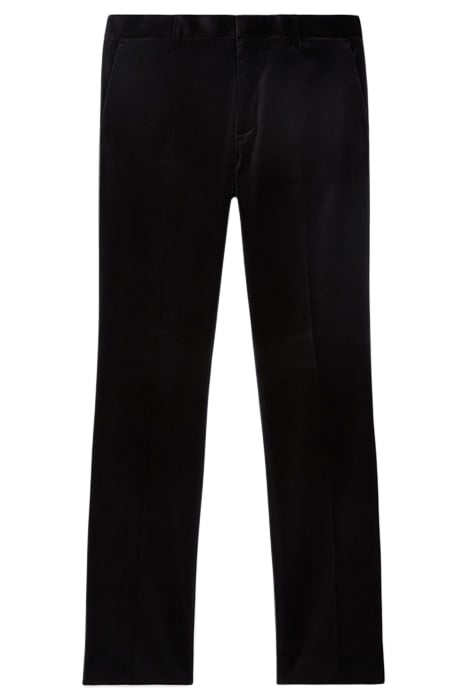 SMOOTH VELVET SUIT TROUSERS BLACK 5