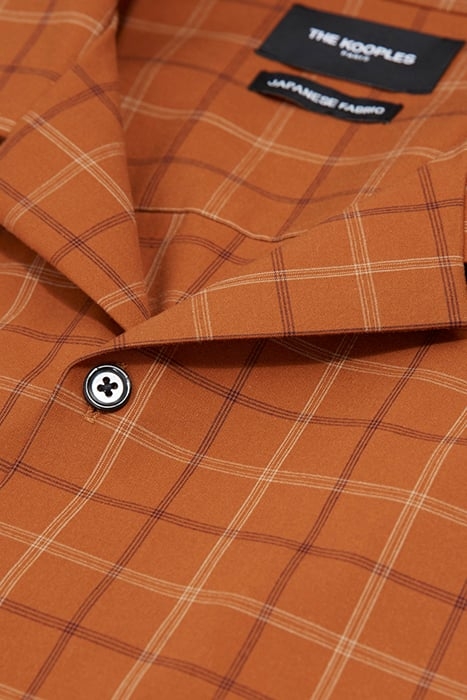 SHORT-SLEEVED SHIRT WITH EMBROIDERY DETAILS ROUILLE 7