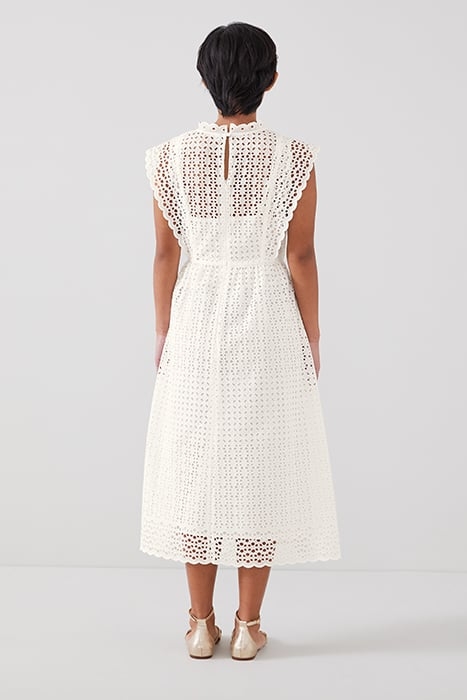 DR LAILA BRODERIE DRESS WHITE 2