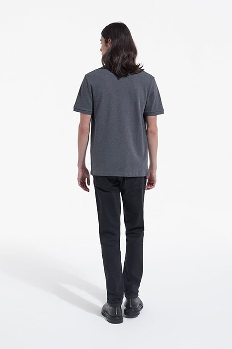 SHORT-SLEEVED POLO SHIRT WITH PIPING DETAIL GREY-NAVY 4