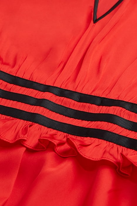 SHORT SLEEVELESS DRESS RED 2