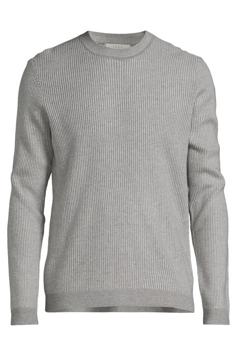 GREY WAFFLE KNIT SWEATER GREY 3