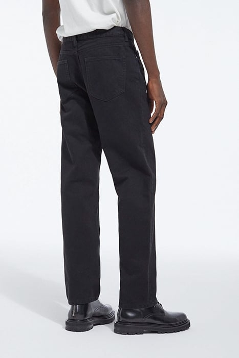 5-POCKET STRAIGHT BLACK DENIM TROUSERS BLACK DENIM 2