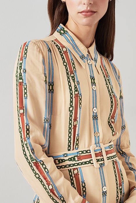 DR KATE - BELT PRINT DRES MULTI 4