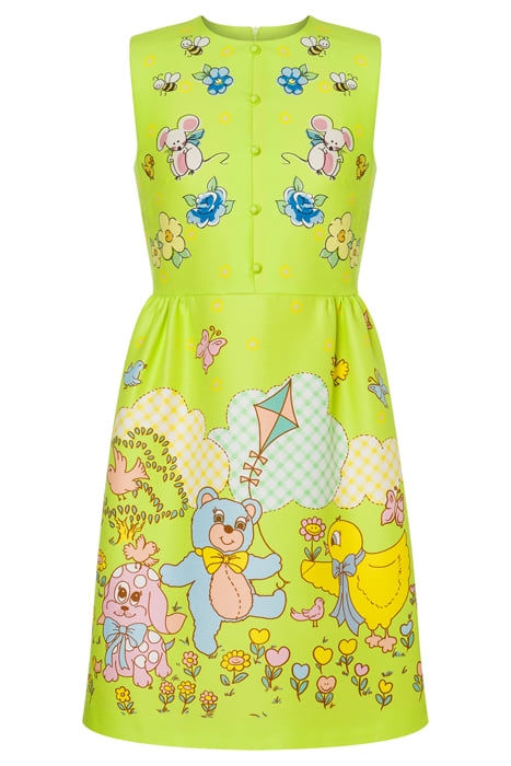 DUCHESS BABY BLANKET PRINT DRESS GREEN 3