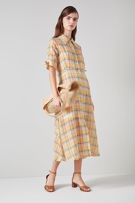 DR SAFFRON COTTON DRESS MULTI 4