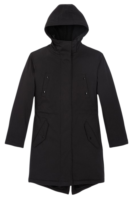 FAUX SHEEP LINED PARKA BLACK 3