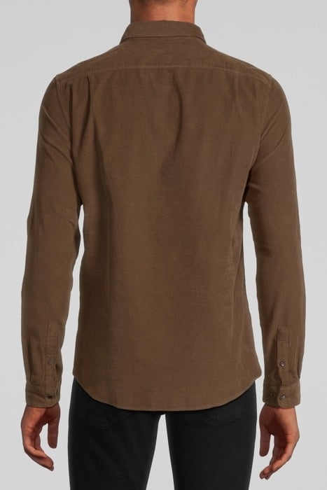 CAPPUCCINO NEEDLECORD REGULAR SHIRT CAPPUCINO 2