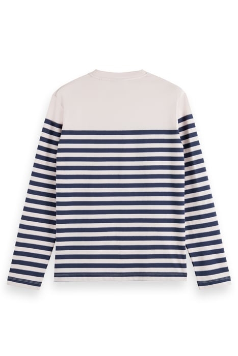 BRETON STRIPED LS T-SHIRT SEA FLOWER 2