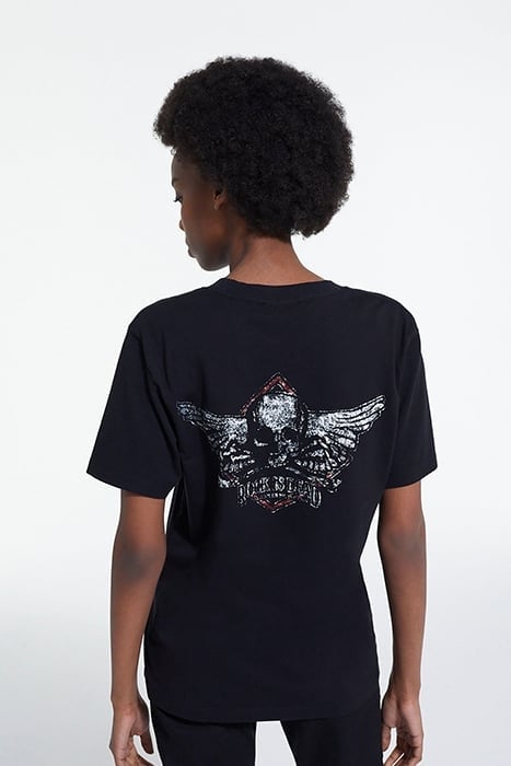 MC ROCK IS DEAD T-SHIRT BLACK WASHED 2