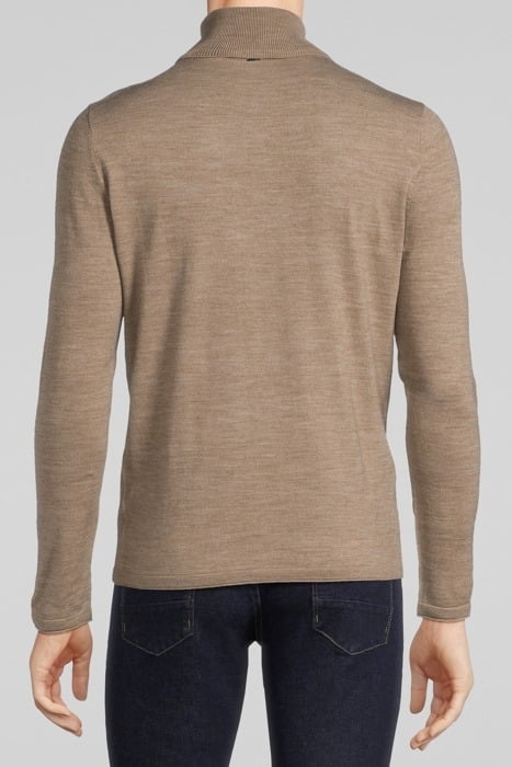 CAPPUCCINO KNIT ROLL-NECK SWEATER MINK 2