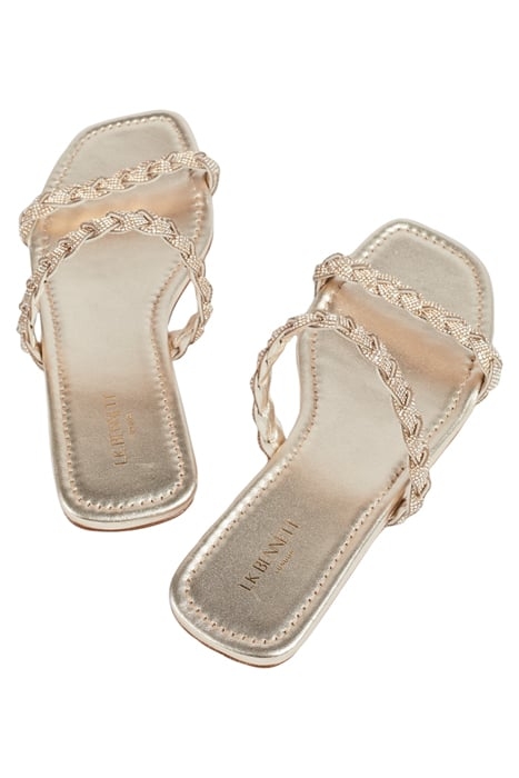 FS RIA FLAT SANDAL GOLD 3