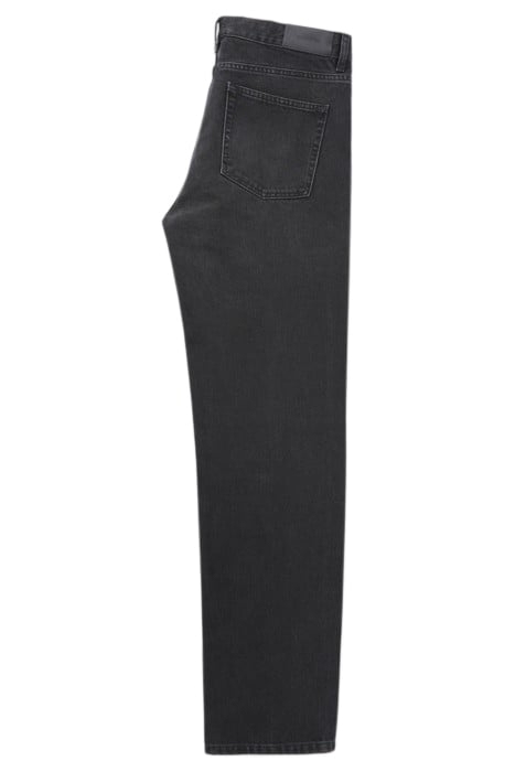 5-POCKET STRAIGHT BLACK DENIM TROUSERS BLACK DENIM 6