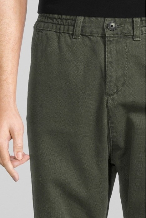 KHAKI CROPPED BAGGY TROUSERS KHAKI 4