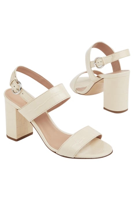 RAYA CROC EFFECT SANDAL BUTTERCREAM 3