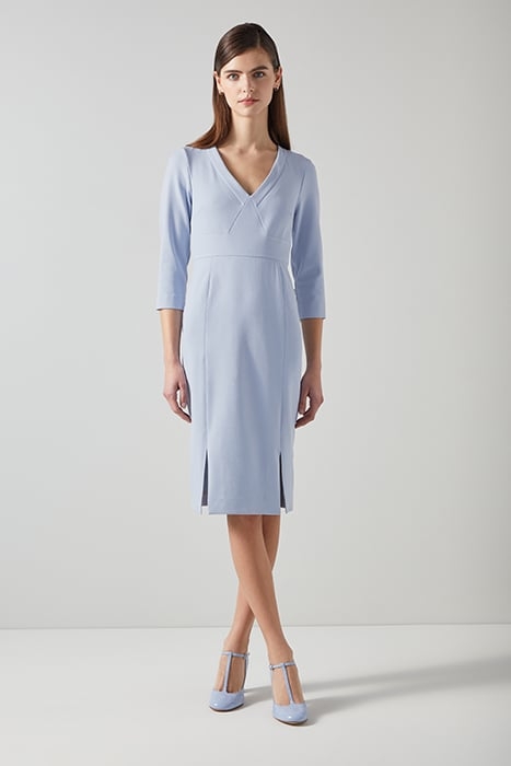 DR SKY - V NECK DRESS LIGHT BLUE 1