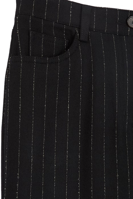 SUIT TROUSERS WITH 5 POCKET DETAILS BLACK WHITE 2