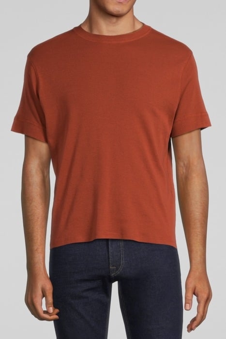 RUST COTTON ROUND NECK T-SHIRT RUSTY 1