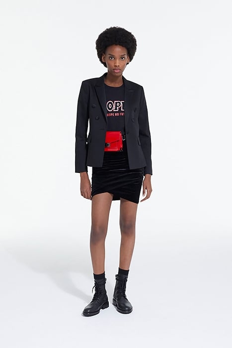 VELVET SUIT JACKET BLACK 3