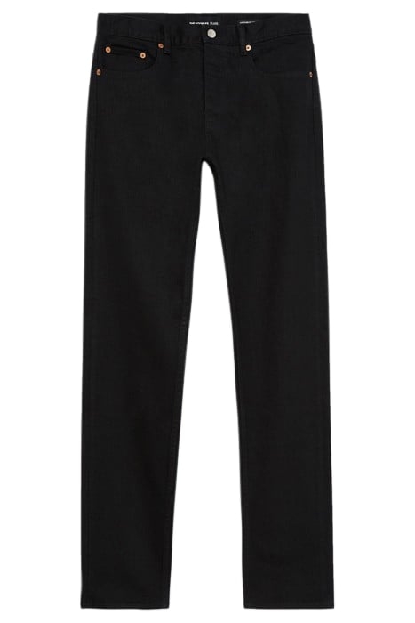 SLIM FIT JEANS JAPANESE CANVAS BLACK SELVEDGE BLACK 1