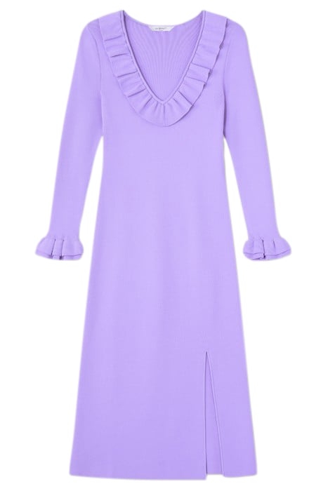 DR GRACE- V NECK FRILL VIOLET 4
