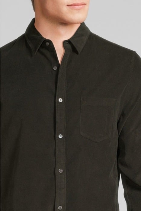 KHAKI NEEDLECORD REGULAR SHIRT KHAKI 4
