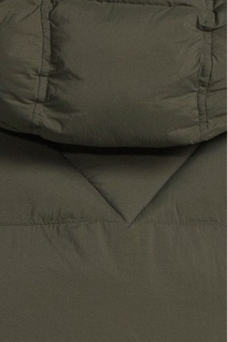 KHAKI HOODED BODYWARMER KHAKI 5