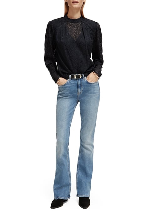 MOCK NECK TOP WITH OPEN BACK DETAIL NIGHT 1