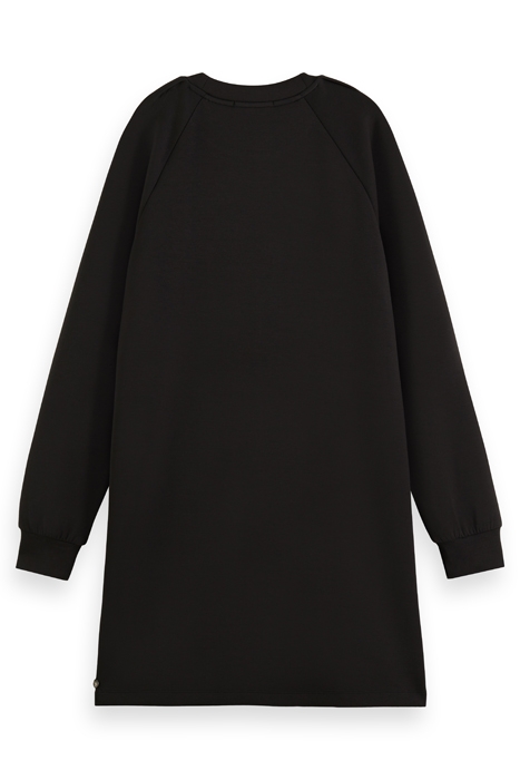 TUCK DETAIL JERSEY DRESS EVENING BLACK 5