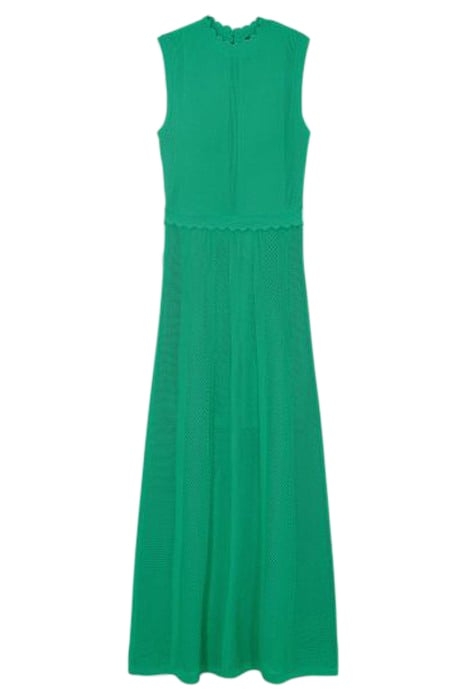 LONG SLEEVELESS DRESS GREEN 3