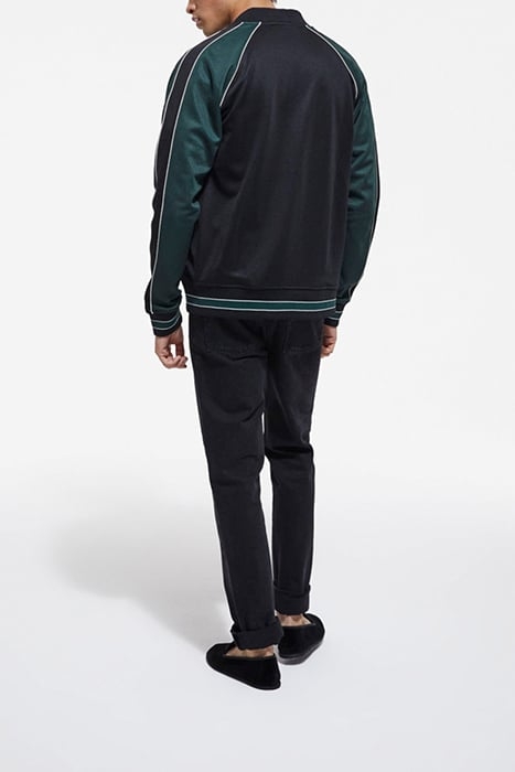 ZIP-UP SWEATSHIRT WITH RAGLAN SLEEVES VERT BOUTEILLE 4
