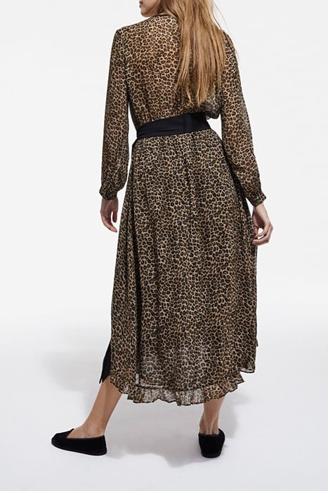 LONG LEO DRESS VISCOSE GGT LEOPARD 2