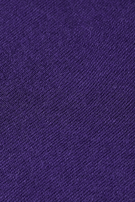 JACQUARD TRIM CREW NECK CARDIGAN AUBERGINE 3