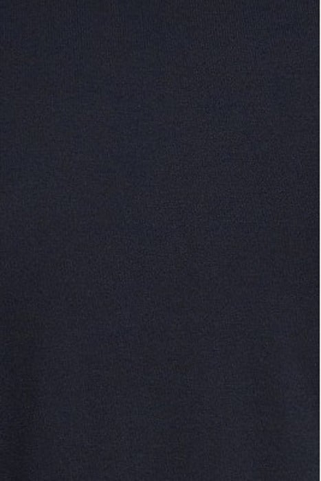 NAVY POLO SHIRT WITH ROUND TROMPE-L'OEIL COLLAR NAVY 5