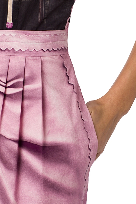 INSIDE OUT TROMPE-L'ŒIL POPLIN DRESS MULTICOLOR 4